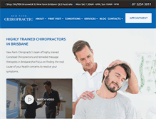 Tablet Screenshot of newfarmchiropractic.com